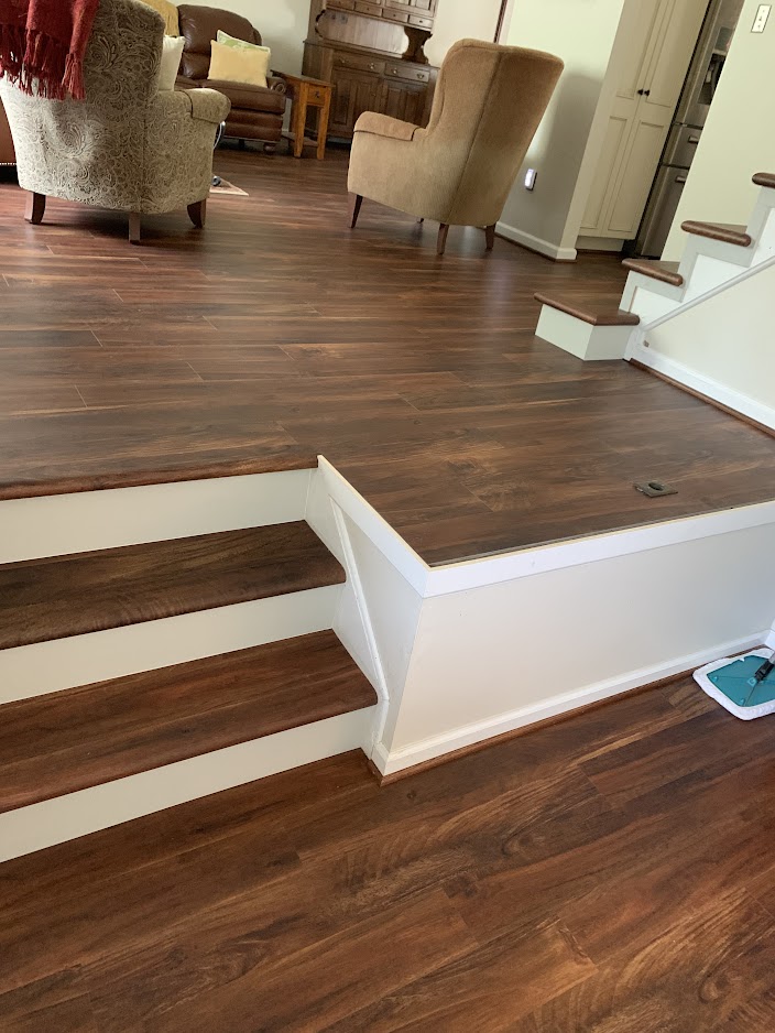 Delaware LVP Vinyl Stair Tread Bending