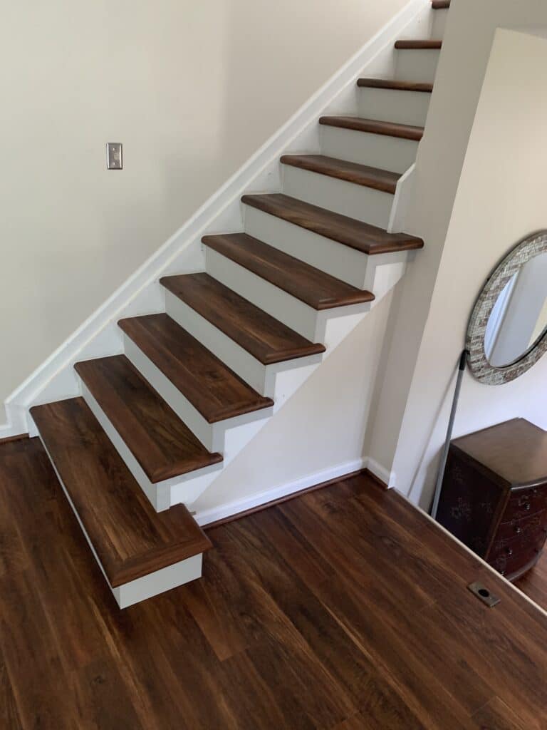 Maryland LVP Vinyl Stair Tread Bending