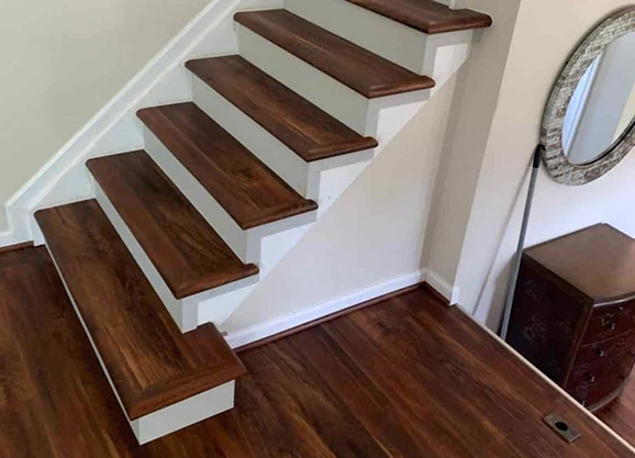 Oregon Custom Engineered Flooring Treads Nosings